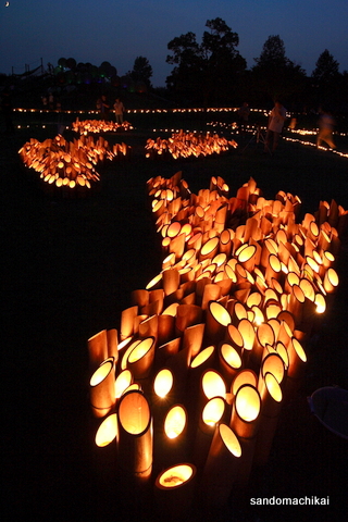 竹燈夜in四季の郷